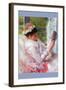 Reading Mrs. (Lydia Cassatt) by Cassatt-Mary Cassatt-Framed Art Print