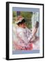 Reading Mrs. (Lydia Cassatt) by Cassatt-Mary Cassatt-Framed Art Print