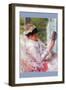 Reading Mrs. (Lydia Cassatt) by Cassatt-Mary Cassatt-Framed Art Print