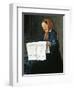 Reading Newspaper-Adriano Cecioni-Framed Giclee Print