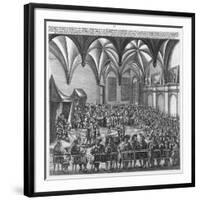Reading of the Augsburg Confession on 25 June 1530 in the Augsburger Reichstag, C.1530-German School-Framed Giclee Print
