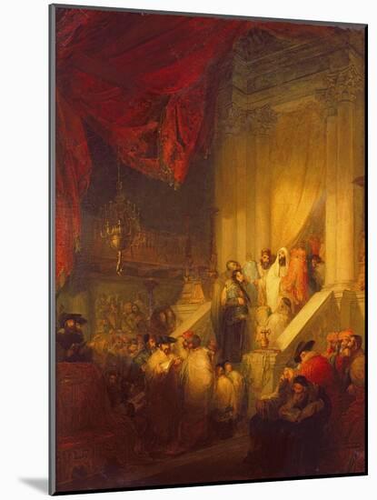 Reading of the Law in a Synagogue-Solomon Alexander Hart-Mounted Giclee Print