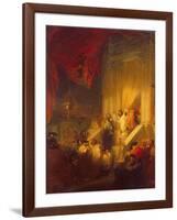 Reading of the Law in a Synagogue-Solomon Alexander Hart-Framed Giclee Print