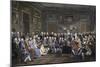 Reading of the Tragedy of Voltaire in Thesalon of Mrs. Jeoffrin-Anicet-Charles Lemonnier-Mounted Giclee Print