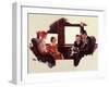 Reading on the Railroad-Dan Content-Framed Giclee Print