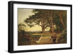 Reading on the Terrace Steps-Benjamin Williams Leader-Framed Giclee Print