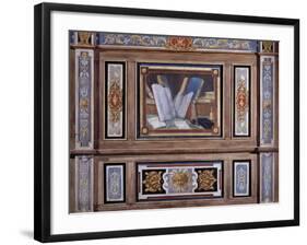 Reading, Paneling Painted-Jean Mosnier-Framed Giclee Print