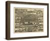 Reading, Pennsylvania - Panoramic Map-Lantern Press-Framed Art Print