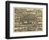 Reading, Pennsylvania - Panoramic Map-Lantern Press-Framed Art Print