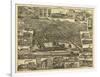 Reading, Pennsylvania - Panoramic Map-Lantern Press-Framed Art Print