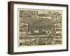 Reading, Pennsylvania - Panoramic Map-Lantern Press-Framed Art Print