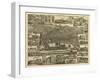 Reading, Pennsylvania - Panoramic Map-Lantern Press-Framed Art Print