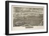 Reading, Pennsylvania - Panoramic Map-Lantern Press-Framed Art Print