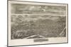 Reading, Pennsylvania - Panoramic Map-Lantern Press-Mounted Art Print