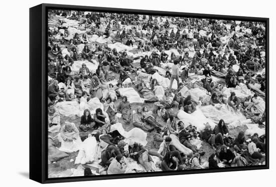 Reading Pop Festival, 1971-David White-Framed Stretched Canvas