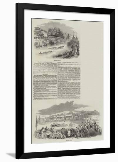 Reading Regatta and Races-null-Framed Giclee Print