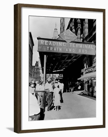 Reading Terminal Train and Bus, Philadelphia, Pennsylvania-null-Framed Photo