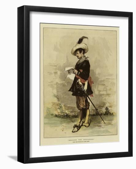 Reading the Challenge-Lucius Rossi-Framed Giclee Print
