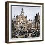 Reading the Declaration of Independence at the Old State House in Boston, c.1776-null-Framed Giclee Print