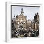 Reading the Declaration of Independence at the Old State House in Boston, c.1776-null-Framed Giclee Print