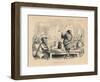 'Reading the Dream', c1860, (c1860)-John Leech-Framed Giclee Print