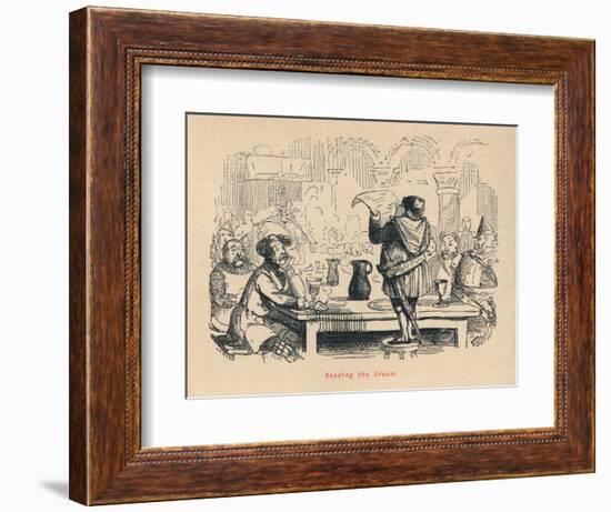 'Reading the Dream', c1860, (c1860)-John Leech-Framed Giclee Print