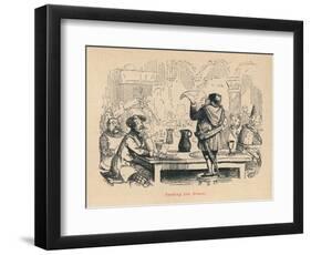 'Reading the Dream', c1860, (c1860)-John Leech-Framed Giclee Print