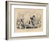 'Reading the Dream', c1860, (c1860)-John Leech-Framed Giclee Print