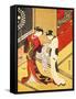 Reading the Letter, C1750-Suzuki Harunobu-Framed Stretched Canvas