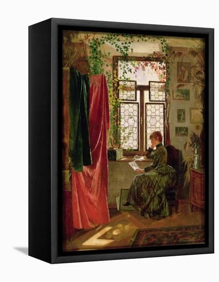 Reading the Letter-Peter Kraemer-Framed Stretched Canvas