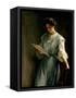 Reading the Letter-Thomas Benjamin Kennington-Framed Stretched Canvas