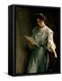 Reading the Letter-Thomas Benjamin Kennington-Framed Stretched Canvas