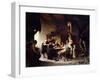 Reading the News, 1887-Charles Meer Webb-Framed Premium Giclee Print