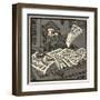 Reading the Papers-Erich Schilling-Framed Art Print