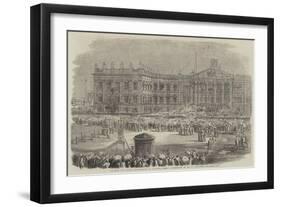 Reading the Queen's Proclamation at Calcutta-null-Framed Giclee Print