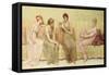 Reading the Story of Oenone, c.1883-Francis Davis Millet-Framed Stretched Canvas