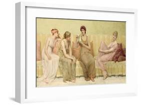 Reading the Story of Oenone, c.1883-Francis Davis Millet-Framed Giclee Print