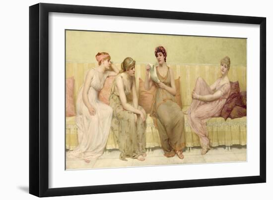 Reading the Story of Oenone, c.1883-Francis Davis Millet-Framed Giclee Print