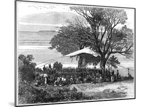 Reading the Ultimatum on the Banks of the Tugela, the Zulu War in the South, 1879-null-Mounted Giclee Print