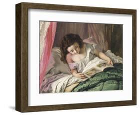 Reading Time-Sophie Anderson-Framed Giclee Print