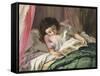 Reading Time-Sophie Anderson-Framed Stretched Canvas