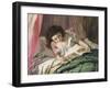 Reading Time-Sophie Anderson-Framed Giclee Print