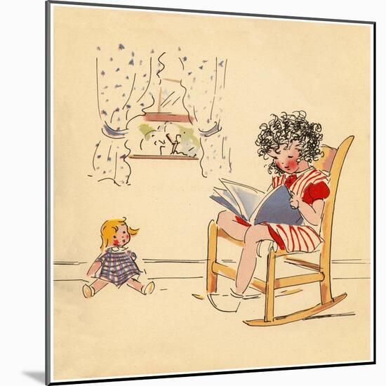 Reading to Dolly-Romney Gay-Mounted Art Print