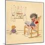 Reading to Dolly-Romney Gay-Mounted Art Print