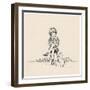 Reading To The Cat-Eugenie Richards-Framed Art Print