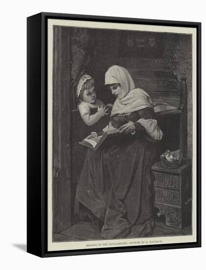 Reading to the Convalescent-Hermann Kaulbach-Framed Stretched Canvas
