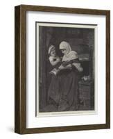 Reading to the Convalescent-Hermann Kaulbach-Framed Giclee Print