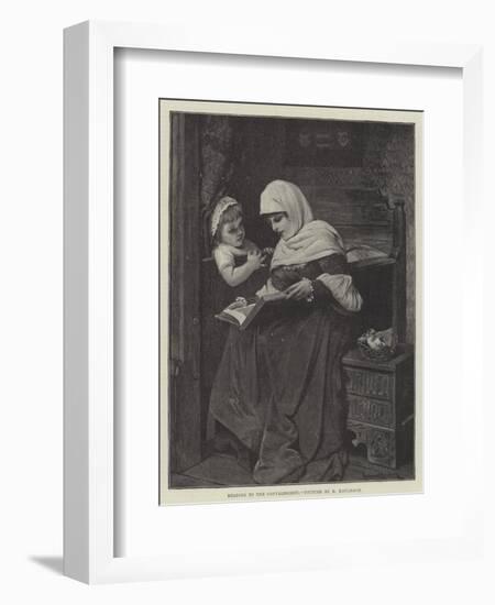 Reading to the Convalescent-Hermann Kaulbach-Framed Giclee Print