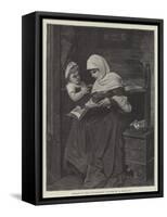 Reading to the Convalescent-Hermann Kaulbach-Framed Stretched Canvas