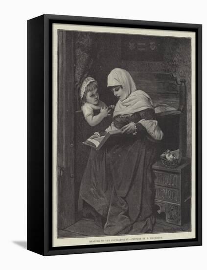 Reading to the Convalescent-Hermann Kaulbach-Framed Stretched Canvas